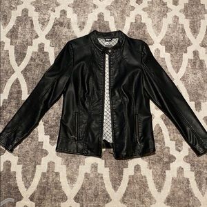 Faux leather jacket